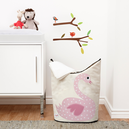 swan laundry hamper