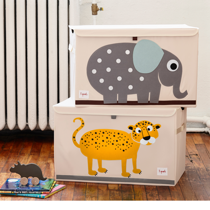 leopard toy chest
