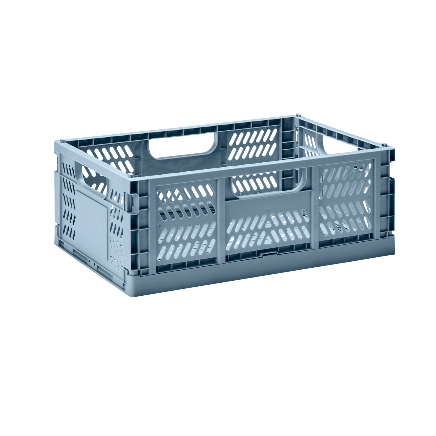 modern folding crate - blue - 2 sizes available