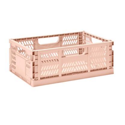 modern folding crate - clay - 2 sizes available