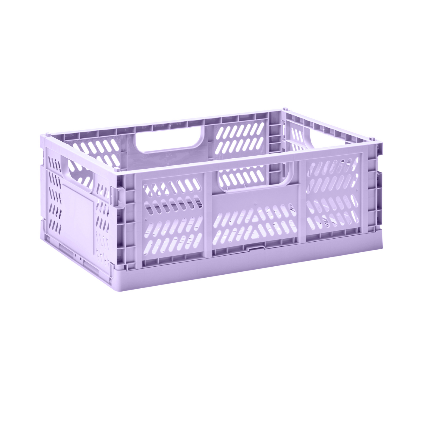 modern folding crate - lilac - 2 sizes available