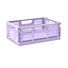 Load image into Gallery viewer, modern folding crate - lilac - 2 sizes available
