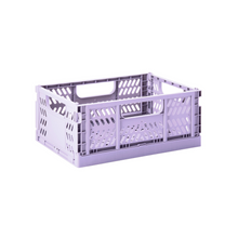 Load image into Gallery viewer, modern folding crate - lilac - 2 sizes available
