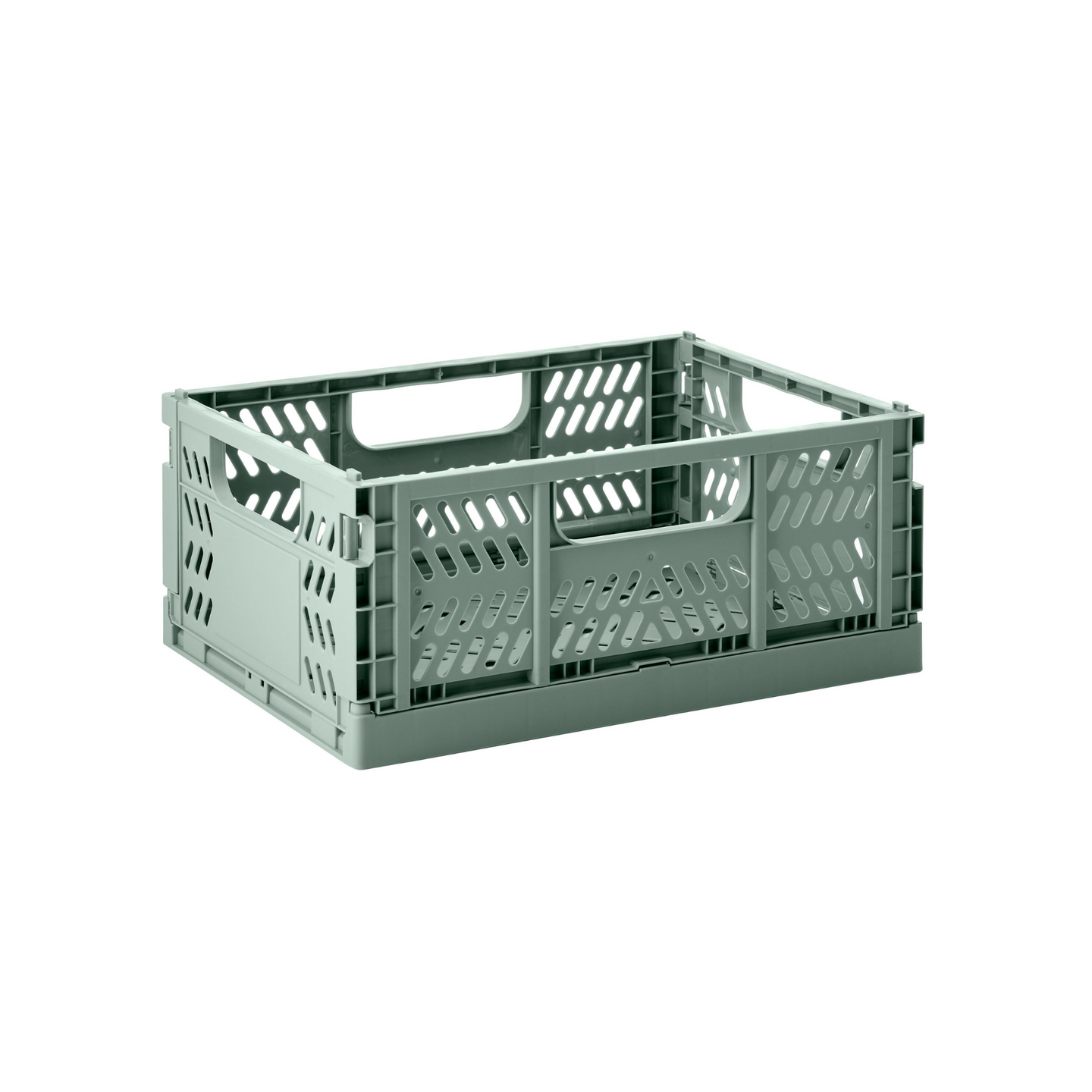 modern folding crate - green - 2 sizes available