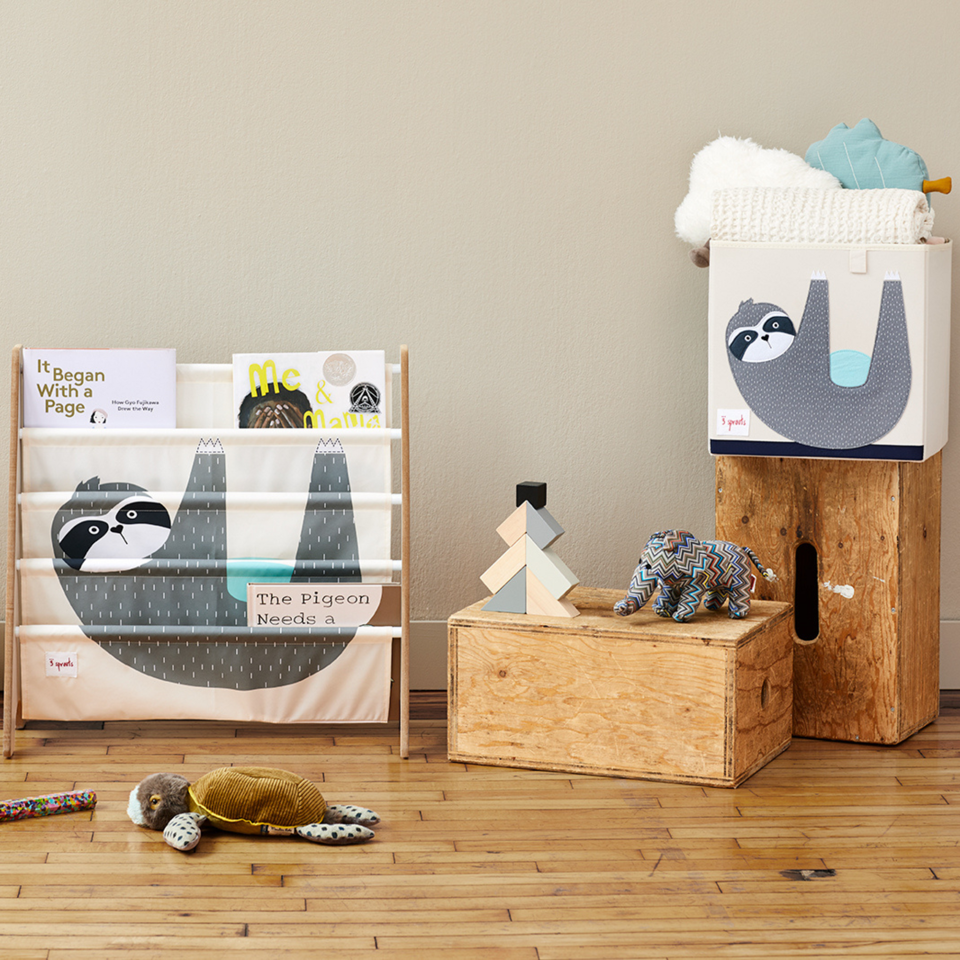 sloth storage box –